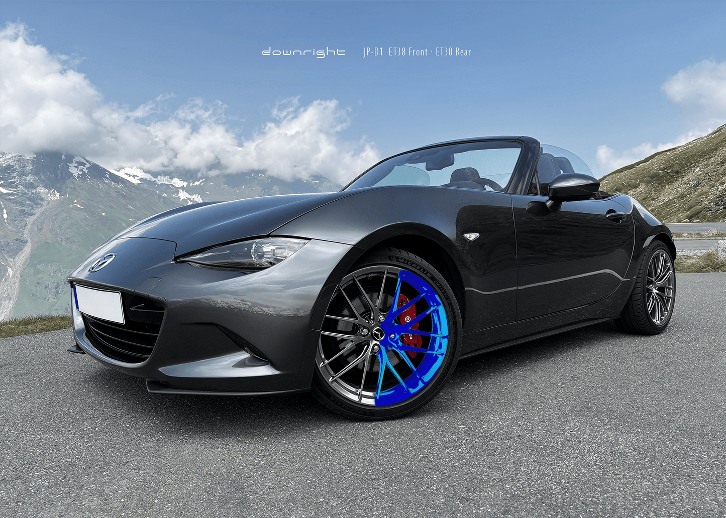 downright Wheels JP-D1 NDロードスター専用 鍛造1ピースアルミホイール 17inch*7.5J 4H-100 - Re.Engineering